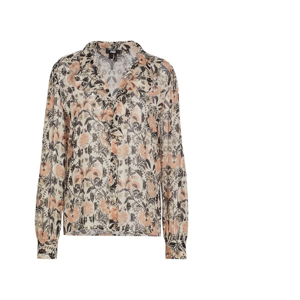COPY - PAIGE Jodelle Floral Silk Blouse, XSmall